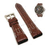 Fits/For Seiko Velatura Kinetic Direct Drive SRH011P1 , 5D44-0AE0 - 26mm Brown Genuine Leather Replacement Watch Band Strap