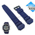 Fits/For Casio AE-1000-2AVDF - Blue Rubber Replacement Watch Band Strap Belt