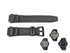 Fits/For Casio SGW-300H , SGW-400H , SGW-450H Outgear - Black Rubber Replacement Watch Band Strap Belt