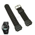 Fits/For Casio AW-80V-1BV - Black Nylon Textile Knit Replacement Watch Band / Strap Belt