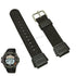 Fits/For Casio SGW-300HB-AV Outgear - Black Nylon Textile Knit Replacement Watch Band / Strap Belt