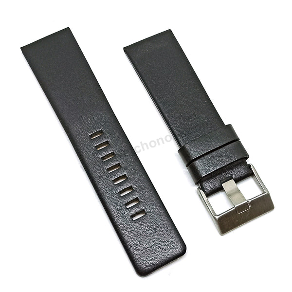 Fits/For Diesel DZ4257 F-Stop - 26mm Black Genuine Leather Replacement Watch Strap Band Belt