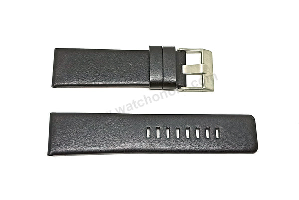 Fits/For Diesel DZ4257 F-Stop - 26mm Black Genuine Leather Replacement Watch Strap Band Belt