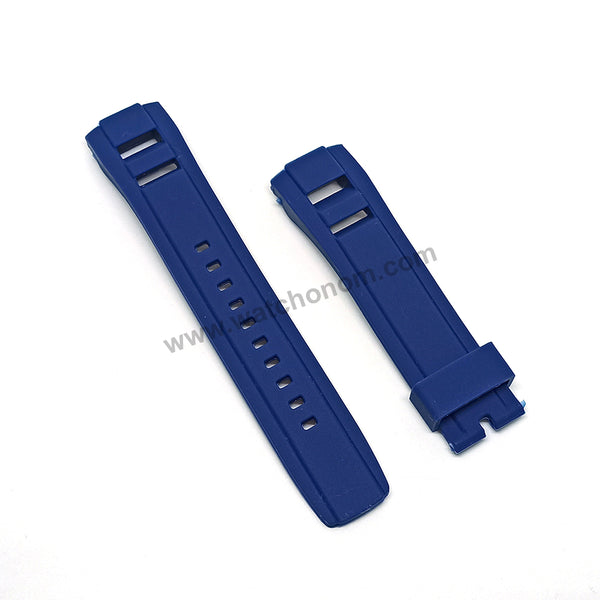 Seiko Velatura 7D48-0AN0 - SNP103P1 , SNP120P1 , SNP121P1 - 22mm Navy Blue Rubber Watch Band / Strap