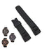 Fits/For Seiko Velatura 5D44-0AH0 - SRH019P1 , SRH020P1 , SRH017P2 - 22mm Black Silicone Replacement Watch Band Strap Belt
