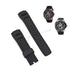 Fits/For Seiko Velatura 7D48-0AN0 - SNP101P2 , SNP104P1 - 22mm Black Silicone Replacement Watch Band Strap Belt