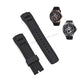 Seiko Velatura 7D48-0AN0 - SNP101P2 , SNP104P1  -  22mm Black Silicone Watch Band Strap