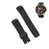 Fits/For Seiko Velatura 5D44-0AJ0 - SRH024P1 - 22mm Black Silicone Replacement Watch Band Strap Belt