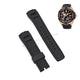 Seiko Velatura 5D44-0AJ0 - SRH024P1 - 22mm Black Silicone Replacement Watch Band Strap