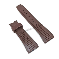 Seiko Velatura 5D44-0AE0 - SRH011P1 , 7T84-0AC0 - SPC041P1 -- 26mm Brown Rubber Watch Band Strap