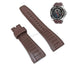 Fits/For Seiko Velatura 7T84-0AC0 - SPC041P1 , SPC041- 26mm Brown Silicone Replacement Watch Band Strap