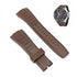 Fits/For Seiko Velatura 5D44-0AE0 - SRH011P1 , SRH011- 26mm Brown Silicone Replacement Watch Band Strap