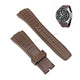 Fits/For Seiko Velatura 5D44-0AE0 - SRH011P1 , SRH011- 26mm Brown Silicone Replacement Watch Band Strap