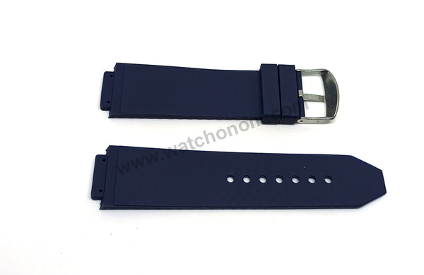 17mm Blue Rubber Watch Band Strap Compatible with Hublot Bigbang
