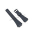 Casio AB-30W , AB-30WK Databank Replacement Watch Band Strap - Genuine 18mm Black Rubber NOS
