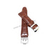 Fits/For Swatch Wrist Watches - 21mm Brown Alligator Pattern Padded Genuine Leather Replacement Watch Strap Band