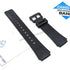 Casio W-E10 , W-E10G Black Rubber 18mm Replacement Watch Band Strap