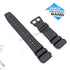 Fits/For Casio DW-280 , DW-290 , DW-290B , DW-290GMV , DW-290GMVT , DW-290MV , DW-290MVT , DW-290T , DW-340 - 19mm Black Rubber Replacement Watch Band Strap