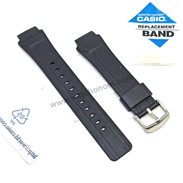 Genuine Casio AMW-701 Hunting Timer - 18mm Black Rubber Replacement Watch Band Strap Original