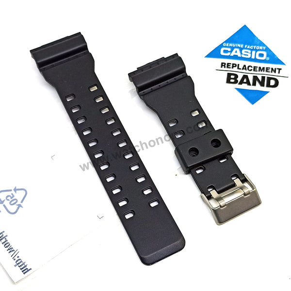 Fits/For Casio G-Shock GA-100/110/120/150/200/300/400/700 Black Rubber Replacement Watch Band Strap