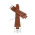 Lacoste 3500G , 3510C, 3510G , 3530C , 3530G fits with 18mm Handmade Light Brown / Tan Genuine Leather Replacement  Watch Band Strap