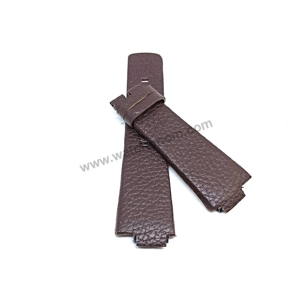 Diesel DZ1100 , DZ1101 Fits with 16mm Handmade Brown Genuine Leather Replacement Watch Band Strap