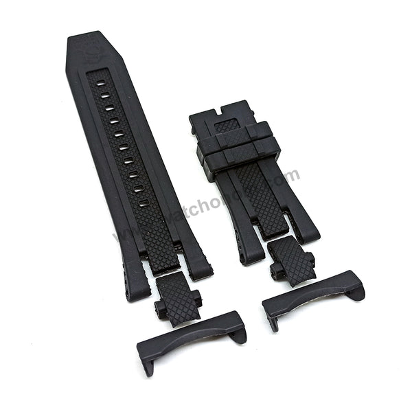 Invicta Subuqua Noma 5 V -  18173 , 18174 , 18175 , 18176 , 18177 , 18178 , 18179 , 18180  Fits with 35mm Black Rubber Silikon All parts Replacement Watch Band Strap