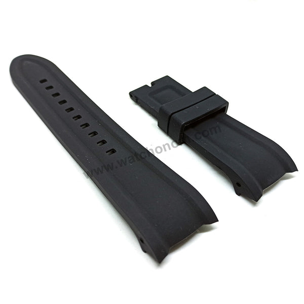 Fits/For Invicta Reserve 22167 , 22169 , 22170 , 22172  - 26mm Black Rubber/Silicone Replacement Watch Band Strap