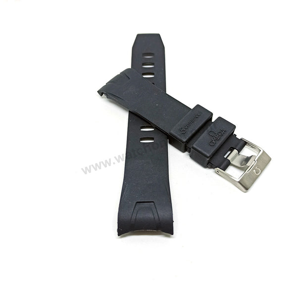 Omega Seamaster Planet Ocean Fits/For 22mm Black Silicone Rubber Replacement Watch Band Strap