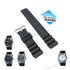 Fits/For Casio Duro MTD-1050D , MTD-1051D - Black Rubber Replacement Watch Band Strap
