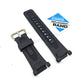 Fits/For Casio Pathfinder PRG-40 , PRG-240 , PAG-40 , PAG-240 - 28mm Black Rubber Replacement Watch Band Strap