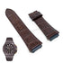 Fits/For Guess Rigor W0408G2 - 22mm Dark Brown Genuine Leather Replacement Watch Band Strap Belt