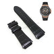 Fits/For Guess Rigor W0040G5 - 22mm Black Genuine Leather Replacement Watch Band Strap Belt