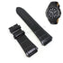 Fits/For Guess Rigor W0408G1 - 22mm Black Genuine Leather Replacement Watch Band Strap Belt
