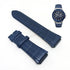 Fits/For Guess Rigor W0040G7 - 22mm Navy Blue Genuine Leather Replacement Watch Band Strap Belt