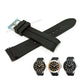 Fits/For Lorus RH992CX9 , RH994CX9 , RH995CX9 , PC32-X044 -Black Silicone Replacement Watch Band Strap Belt