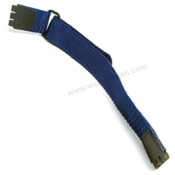 Swatch Original Nylon Textile 17mm Watch Strap Band Belt - VINTAGE Bracelet NOS