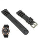 Fits/For Seiko 5 4R36-00S0 - SRP210K1 - Z22 Replacement Black Rubber Watch Band Strap Belt
