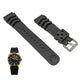 Fits/For Seiko 5 4R36-01C0 - SRP288J1 - Z22 Replacement Black Rubber Watch Band Strap Belt