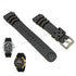 Fits/For Seiko 5 4R36-01P0 - SRP364J1 , SRP357J2 - Z22 Replacement Black Rubber Watch Band Strap Belt