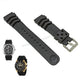 Fits/For Seiko 5 4R36-01P0 - SRP364J1 , SRP357J2 - Z22 Replacement Black Rubber Watch Band Strap Belt