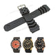 Fits/For Seiko Stargate ll 4R36-02Z0 - SRP497K1 , SRP500K1 , SRP510K1 - Z22 Replacement Black Rubber Watch Band Strap Belt