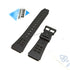 Fits/For Casio DBC-63 Dinozone and Micro Cosmos- 22mm Black Rubber Silicone Watch Band / Strap Belt