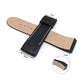 Fits/For Jorg Hysek - 25mm Black Handmade Genuine Leather Replacement Watch Band Strap Belt