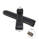 Fits/For Jorg Hysek - 23mm Black Handmade Genuine Leather Replacement Watch Band Strap Belt