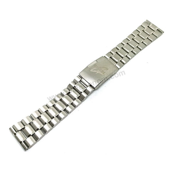 Fits/For Casio G-Shock GA-2000 - 24mm Silver Colour Stainless Steel - Metal Replacement Watch Bracelet Band Strap Belt