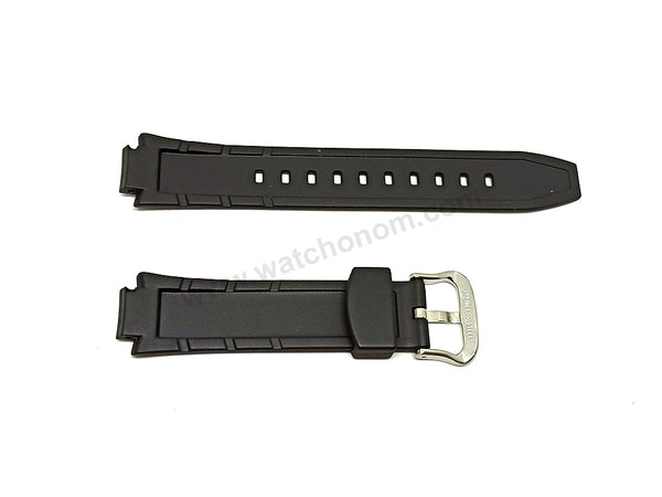Genuine Casio Edifice EF-111-1AV , EF-111-7AV , EF-111-9AV - Black Rubber Authentic NOS Replacement Watch Band Strap Belt