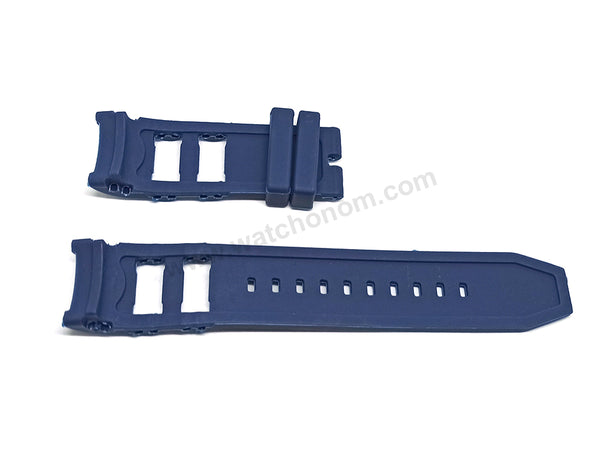 Fits/For Invicta Pro Diver 1089 , 1196 , 32993 , 37352 - 26mm Blue Rubber Replacement Watch Band Strap