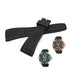 Fits/For Seiko Velatura 7T62-0HD0 - SNAA93P2 , SNAE76P1 - 26mm Black Rubber Replacement Watch Band Strap