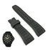Fits/For Seiko Velatura 5D44-0AE0 - SRH013P1 - 26mm Black Rubber Replacement Watch Band Strap Belt